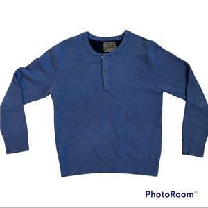 JACHS New York blue wool yak blend Men’s Sweater size Large